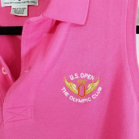 NWT US Open Pink Sleeveless Polo - Picture 5 of 8